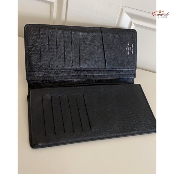 Authentic Louis Vuitton Damier Graphite Coated Canvas Leather Brazza Wallet 2012 - Picture 7 of 12